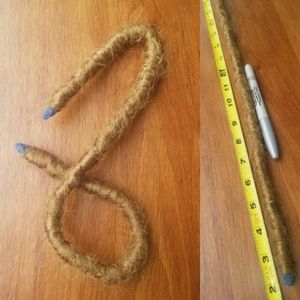 Handmade Long Brown bendable Hair Holder Hair Tie